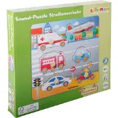 Spielmaus Holz Sound Holzpuzzle Straßenverkehr