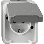 Merten SCHUKO-Steckdose - 16 A - AC 250 V - DIN 49440 - lichtgrau