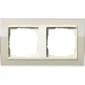 Gira Abdeckrahmen 2fach klar sand 0212771