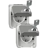 Merten Steckdose SCHUKO MEG2424-8029 lichtgrau (MEG2424-8029)