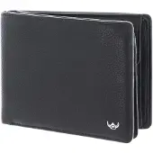 Golden Head Leder Geldbörse Capri RFID Protect Scheintasche mit Geheimfach 1159 Schwarz