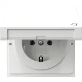 Gira Schutzkontaktsteckdose Typ F 16 Ampere 250 Volt mit Klappdeckel