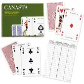 Piatnik Canasta-Set mit Anleitung und Bewertungsblock