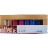 Mettler SFCQ89136-KIT Baumwoll-Maschinen-Quiltgarn, Geschenkpackung, 8 St ck