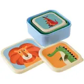 Rex London Snack-Boxen 3er-Set Colourful Creatures