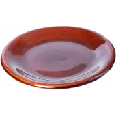Kadax Dessertteller 19 cm für Kuchen, Steingut, Braun