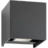 CMD LED Aussenwandleuchte 9032, schwarz, Aluminium, Modern, LED Wandleuchte außen