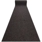 Rugsx Läufer- Türmatte rutschfest GIN 7053 Draußen, Drinnen Liverpool braun 80 cm 80x480 cm