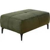 Die Möbelfundgrube Hocker Sitzhocker 79 x 111 cm grün Veloursbezug - SALO