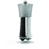 Bisetti Doppelmühle Salz und Pfeffer 2 in 1 Dual Big Acryl und Edelstahl 19 cm