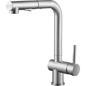 Lonheo Spültischarmatur mit 3 Strahlarten & Schaber, Wasserhahn Küche, 304 Edelstahl Küchenarmatur, Ausziehbar 40cm, 360° Drehbar, Gebürstet