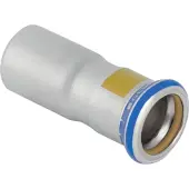 Geberit Mapress Edelstahl Reduktion mit Einschubende, Gas, d 54mm, d1 22mm 34132