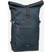 Sandqvist Icon Rolltop - Rucksack M 14" 60 cm (navy with black leather)