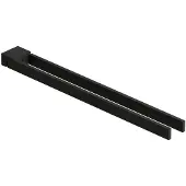 Kludi VELA C Doppel-Handtuchstange Länge = 430MM mattschwarz, 3197739 3197739