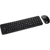 Logitech Wireless Combo MK220 - Tastatur-und-Maus-Set - kabellos - 2.4 GHz - Italienisch - Dunkelgrau