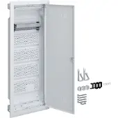 Hager Multimedia Volta Unterputzverteiler5-reihig mit geschlitzter Kunststofftür