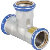 Geberit Mapress Edelstahl T-Stück egal, Gas, d 42mm 34033