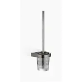 Dornbracht Toilettenbürstengarnitur, Wandmodell, Glas aus Kristallglas, 83900970-99, Farbe: Dark Platinum matt