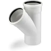 Rehau RAUPIANO PLUS, Einfachabzweig, DN 110/75, 45 Grad, 1 Stk.