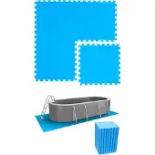 Eyepower 16,8 m² Poolunterlage - 72 EVA Matten 50x50 Pool Unterlage - Unterlegmatten Set