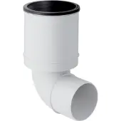 Geberit 390493111 Silent-PP Anschlussbogen 90Gr d90