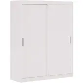 Masseno Schiebetürenschrank TELA 100/205/60cm 2-türig Weiß
