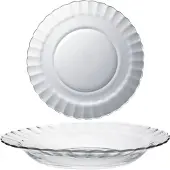 Duralex 3024AF06C1111 Paris Teller tief, 23cm, Glas, transparent, 6 Stück