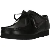 Clarks Originals Schnürschuhe Wallabee mit Vibram-Sohle 1216 Black Leather 40