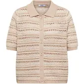 Cecil Strickjacke Kurzarm Cardigan mit Polokragen
