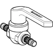 Geberit Mepla kugleventil med betjeningshåndtag Ø32 mm messing