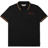 Lonsdale Herren Poloshirt normale Passform TURSDALE Black/Oxblood/Yellow 3XL