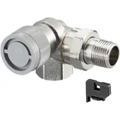 Oventrop OV Thermostatventil Baureihe AQ M 30x1,5, Winkel-Eck DN 10, links