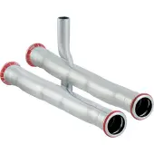 Geberit Mapress C-Stahl Set Anschluss-T-Stück für Rücklauf Außendurchmesser 22mm 23604