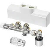 Oventrop Anschlussset Multiblock T-RTL we, für Multiblock T-RTL/Uni SH, Eckform
