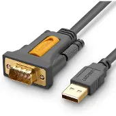 UGREEN Kabel Adapter Lang Schnell Usb-A - Db9 Rs-232 1.5M Grau