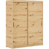 MargaretHadas24 Kleiderschrank Iga 120 cm inklusive 2 Schiebetüren Schwebetürenschrank (braun)