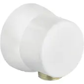 Kludi Schlauch-Anschlussbogen DN 15, mit Wandausgleichsring, 6306043-00, Farbe: weiß