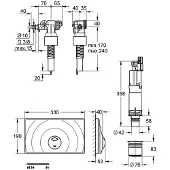 GROHE Umrüstset für 14 l-Spülkasten chrom - 38815000