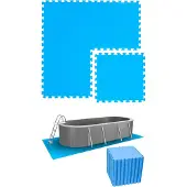 Eyepower 11,2 m² Poolunterlage - 48 EVA Matten 50x50 Pool Unterlage - Unterlegmatten Set