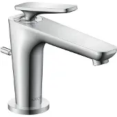 Hansgrohe AXOR Citterio C Einhebel-Waschtischmischer 90 mit Coolstart für Handwaschbecken und Zugstangen-Ablaufgarnitur, Chrom, 49010000