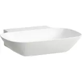 Laufen INO Waschtisch, ohne Hahnloch, ohne Überlauf, 560x450mm, H8103024001121, Farbe: Weiß mit LCC