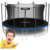 Neo-Sport 15 Fuß/465 cm Gartentrampolin mit Innennetz und Leiter