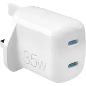 Puro MiniPro 35W Wandladegerät mit zwei USB-C-Anschlüssen – GaN-Technologie (UK)