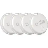 SBS 4 x Wasserfester Objektsucher, kompatibel mit Apple Find My