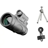 Jojomino 12x50 Monokulare BAK4 Prisma Tragbares HD Monokular, Set