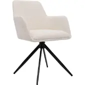 CLP Esszimmerstuhl Olema Teddystoff 180 Grad Schwenkmechanismus bis 150 kg belastbar creme
