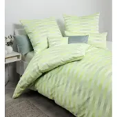 Janine Mako-Satin Bettwäsche Milano 45124-06 grün 135x200 cm + 80x80 cm