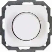 Kopp Donau arktis weiß Schalterprogramm, Rahmen, Schalter, Steckdose, etc. DONAU – Kombigerät – Druck-Wechselschalter, Dimmer