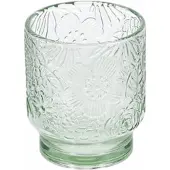 Salt & pepper Wasserglas Flora Transparent / Green 300 ml (4er Set)