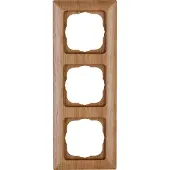 Kopp Abdeckrahmen 3f.MIL eich